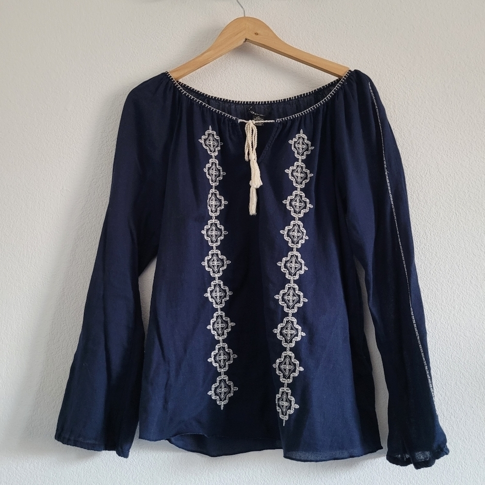 Lucky Brand embroidered peasant top - Picture 8 of 8